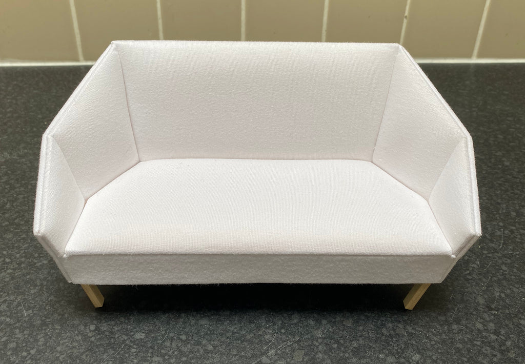 Craftuneed Handmade 1:6 miniature dollhouse sofa chair doll furniture props for Barbie BJD dolls