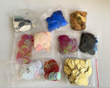 Craftuneed Bundle 10 Packs Oval Shape Sequins Mixed Colours Craft Supplies for DIY Projects Costumes & Embellishments