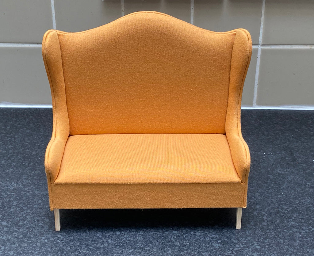 Craftuneed Handmade 1:6 miniature dollhouse sofa luxury classic look doll furniture for Barbie BJD dolls