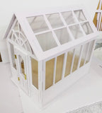 1:12 Scale Miniature Greenhouse Craft Kit – Dollhouse Conservatory PVC Panels Unassembled
