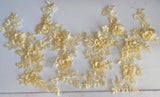 Craftuneed Bundle 4pcs Champagne Cream 3D lace applique sew on double layer embroidered floral lace motif patch