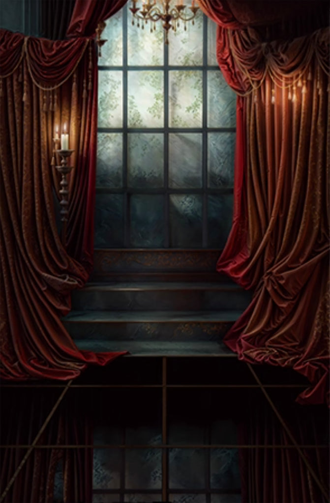 Craftuneed 1:6 Scale Gothic Dollhouse Backdrop Miniature Fabric Photo Background Scene Photography For 22–35cm Dolls Choose from 9 Themes