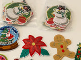 Craftuneed Bundle 30pieces iron on Christmas Santa Claus embroidery applique motif garment badge patches