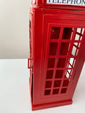 Craftuneed 1:6 miniature dollhouse red telephone box doll telephone booth props 31.5cm height