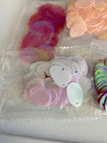 Craftuneed Bundle 10 Packs Oval Shape Sequins Mixed Colours Craft Supplies for DIY Projects Costumes & Embellishments