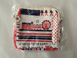 Craftuneed Job lot 5pcs small cosmetic makeup wash bag toiletry bag cotton travel bag