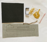 Craftuneed 1:6 miniature doll faux leather handbag accessories DIY craft kit for dollhouse handbag making