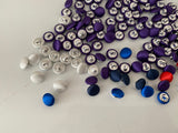 Craftuneed bundle 142pcs sew on satin buttons Dress sewing diy Round shape satin buttons in 1cm diameter