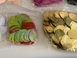 Craftuneed Bundle 10 Packs Oval Shape Sequins Mixed Colours Craft Supplies for DIY Projects Costumes & Embellishments