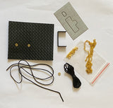 Craftuneed 1:6 miniature doll faux leather handbag accessories DIY craft kit for dollhouse handbag making