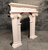 Craftuneed 1:12 Scale Dollhouse Arch Door Miniature Diorama Backdrop for Dolls European Style Ornate Gothic Archway