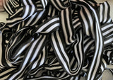 Craftuneed Bundle 24.8Meters Striped Cotton Trim Black & White Ribbon for Sewing, Craft DIY Projects in 3cm width