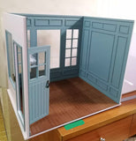 1:6 Scale Dollhouse Victorian Room Scene Kit - Flat Pack Miniature Diorama Scene