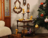 Craftuneed 1:12 Scale Limited Edition Set of 5 Miniature Poseable Teddy Bears Dollhouse Moveable Jointed Bear Figurines for Doll Scen