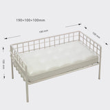 1:6 Scale Dollhouse French Style Sofa, Armchair & Coffee Table Miniature Metal Leather Modern Doll Furniture Available in white colour