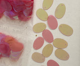 Craftuneed Bundle 700Pieces Wine Rainbow Oval Shape Sequins Craft Supplies for DIY Projects Costumes & Embellishments