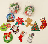 Craftuneed Bundle 30pieces iron on Christmas Santa Claus embroidery applique motif garment badge patches