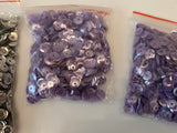 Bundle 8packs silver lilac Hologram Round Cupped Sequins 6mm approx 13600pcs