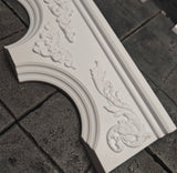 Craftuneed 1:12 Scale Dollhouse Arch Doorway Miniature European Style Gothic Gate Backdrop Diorama Prop for Dolls Display Available black