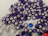 Craftuneed bundle 142pcs sew on satin buttons Dress sewing diy Round shape satin buttons in 1cm diameter