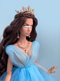 Craftuneed 1:6 Scale Fairytale Doll Jewellery Gold Crown Necklace Earrings & Bracelets Miniature Elegant Princess Accessories