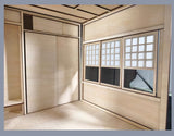 1:6 Scale Japanese Room Miniature Kit - Unpainted Unfurnished Flat Pack Wooden Dollhouse Scene Craft Supply