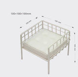 1:6 Scale Dollhouse French Style Sofa, Armchair & Coffee Table Miniature Metal Leather Modern Doll Furniture Available in white colour