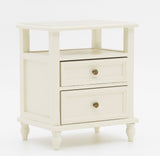 1:6 Scale Dollhouse Bedroom Furniture Miniature Wooden Bed Frame Mattress Bedside Cabinet Dressing Table with Mirror For Dolls Handmade Craftuneed