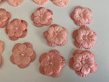 Bundle 11pcs Peach Pink Beaded Floral Motif sew on beads floral applique patch