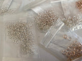 Craftuneed Bundle 550pcs Stainless Steel Circle Jump Rings 3mm - 10mm for craft making jewellery findings silver rose gold colour