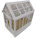1:12 Scale Miniature Greenhouse Craft Kit – Dollhouse Conservatory PVC Panels Unassembled