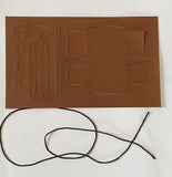 Craftuneed 1:6 miniature doll faux leather handbag accessories DIY craft kit for dollhouse handbag making