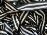 Craftuneed Bundle 24.8Meters Striped Cotton Trim Black & White Ribbon for Sewing, Craft DIY Projects in 3cm width