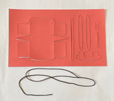 Craftuneed 1:6 miniature doll faux leather handbag accessories DIY craft kit for dollhouse handbag making