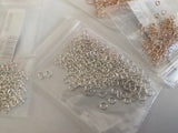 Craftuneed Bundle 550pcs Stainless Steel Circle Jump Rings 3mm - 10mm for craft making jewellery findings silver rose gold colour