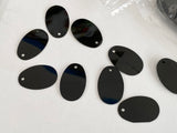 Craftuneed Bundle 1300Pieces Black Oval Shape Sequins Craft Supplies for DIY Projects Costumes & Embellishments