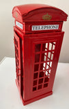 Craftuneed 1:6 miniature dollhouse red telephone box doll telephone booth props 31.5cm height
