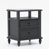 1:6 Scale Dollhouse Bedroom Furniture Miniature Wooden Bed Frame Mattress Bedside Cabinet Dressing Table with Mirror For Dolls Handmade Craftuneed