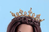 Craftuneed 1:6 Scale Fairytale Doll Jewellery Gold Crown Necklace Earrings & Bracelets Miniature Elegant Princess Accessories