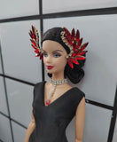 Craftuneed 1:6 miniature handmade doll rhinestones headband jewellery hair headpiece accessory