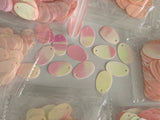 Craftuneed Bundle 1600Pieces Pink Rainbow Oval Shape Sequins Craft Supplies for DIY Projects Costumes & Embellishments