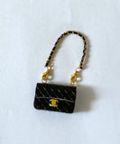 Craftuneed 1:6 miniature doll faux leather handbag accessories DIY craft kit for dollhouse handbag making