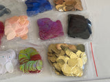 Craftuneed Bundle 10 Packs Oval Shape Sequins Mixed Colours Craft Supplies for DIY Projects Costumes & Embellishments