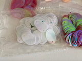 Craftuneed Bundle 10 Packs Oval Shape Sequins Mixed Colours Craft Supplies for DIY Projects Costumes & Embellishments