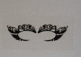 black eye shadows tattoo sticker Festival temporary face lace art tattoos sticker Per Pair