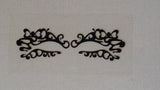 black eye shadows tattoo sticker Festival temporary face lace art tattoos sticker Per Pair