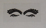 black eye shadows tattoo sticker Festival temporary face lace art tattoos sticker Per Pair