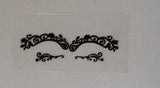 black eye shadows tattoo sticker Festival temporary face lace art tattoos sticker Per Pair