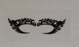 black eye shadows tattoo sticker Festival temporary face lace art tattoos sticker Per Pair