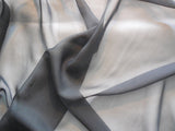 Craftuneed Job lot 2.9 meters black chiffon fabric 150cm wide polyester chiffon fabric